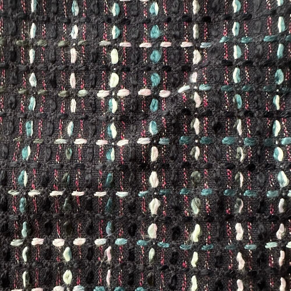 LOFT Tweed Black and Pastel Size  8 Mini Skirt New With Tags Coquette